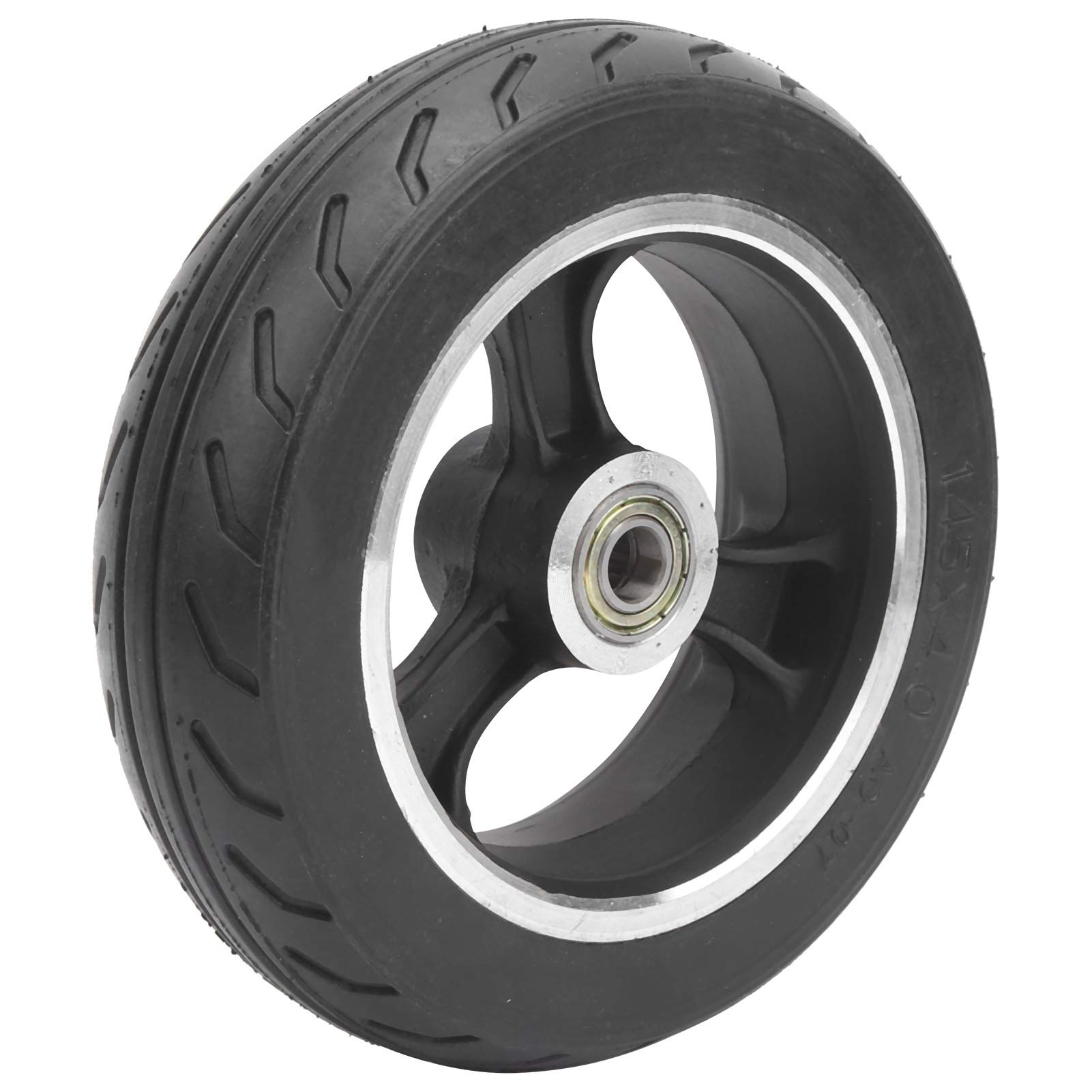 Keenso Electric Scooter Wheel, 6-inch Solid Tire Explosion-proof Replacement for Electric Scooters, Children's Trolleys