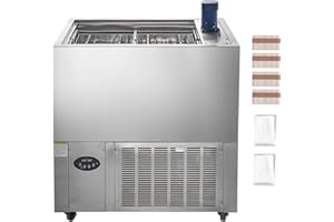 Uargd Commercial Popsicle Machine with 4 Moulds - 120 Ice Pops Capacity, Stainless Steel Ice Lolly Maker for Bars, Cafes, and
