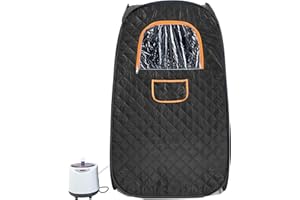 Uargd Compact Portable Steam Sauna Tent, 1200W Sauna Blanket with Chair & Storage Bag, Home Sauna Tent for Relaxation and Det