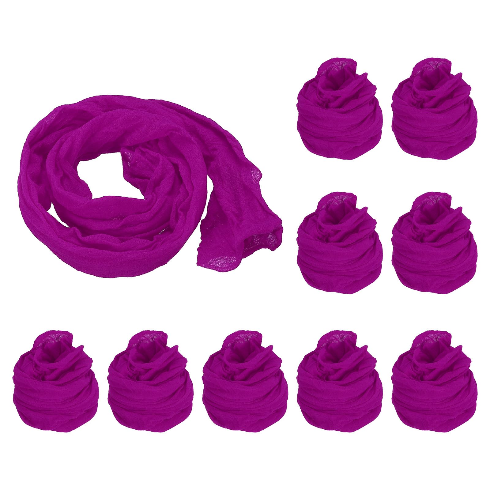 PATIKIL DIY Flower Kit, 10pcs Nylon Stocking Flower Fabric, Dark Rose Red, Realistic Floral Craft Kit for Adults, All Seasons, Unisex, Not Foldable