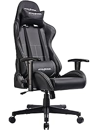 GTRACING Ergonomic Office Chair Racing Chair Backrest Seat Height Adjustment Computer Chair Pillows Recliner Swivel Rocker Tilt E-sports Chair