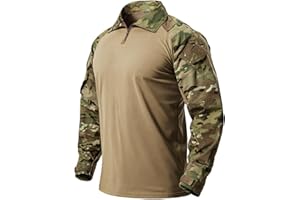 IDOGEAR Men G3 Combat Shirt with Elbow Pads Rapid Assault Long Sleeve Shirt Tactical Military Airsoft Clothing