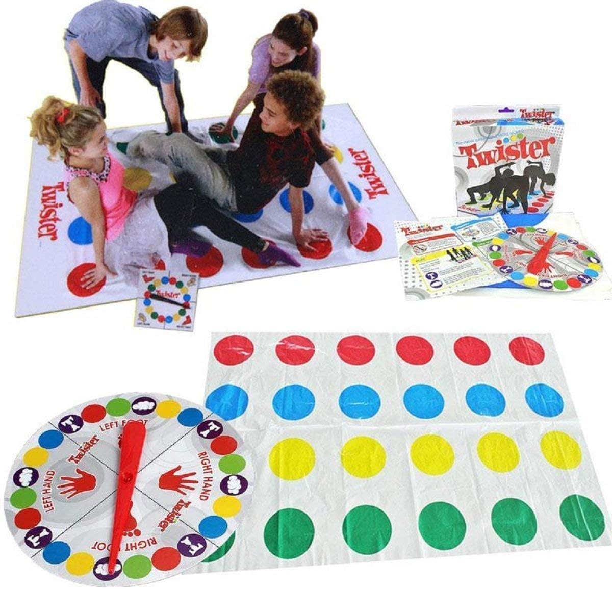 Pinnappo 2 in 1 Classic Floor Game with 2 More Moves and Finger Twister Toys for Kids (Multicolour)