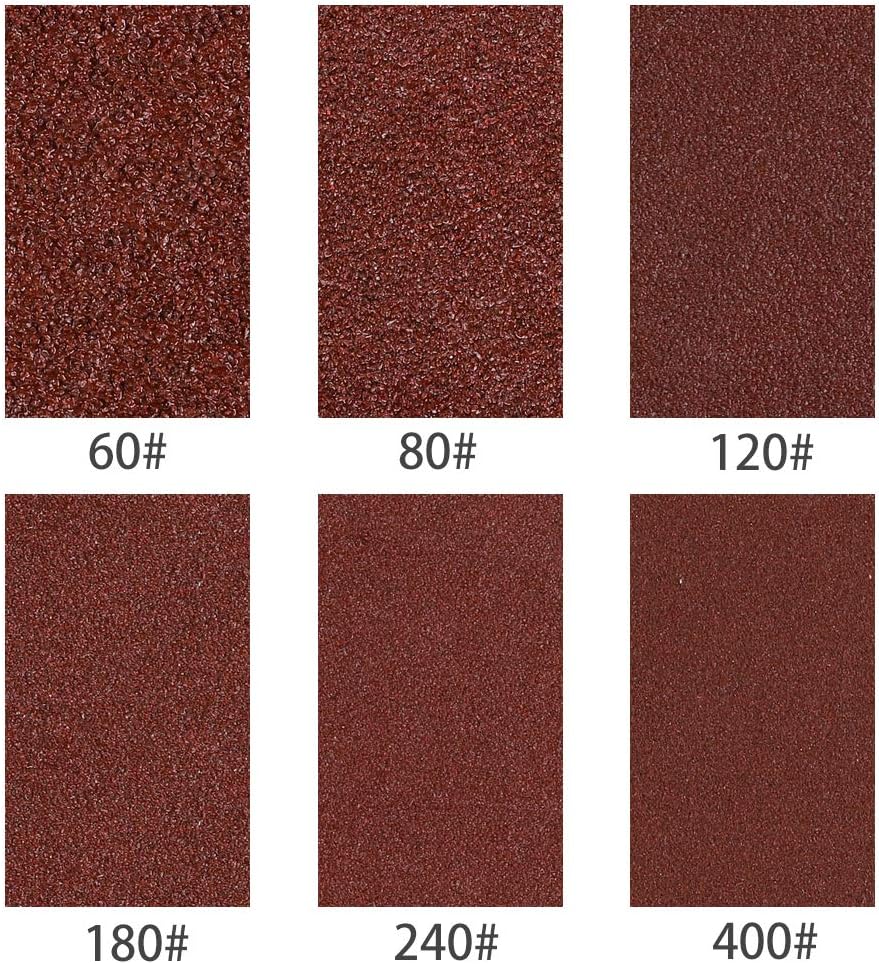 Coceca, 12pcs 4x36 Inches (100x915mm) Sanding Belts (2 Each of 60 80 120 180 240 400 Grits) for Belt Sander - - 