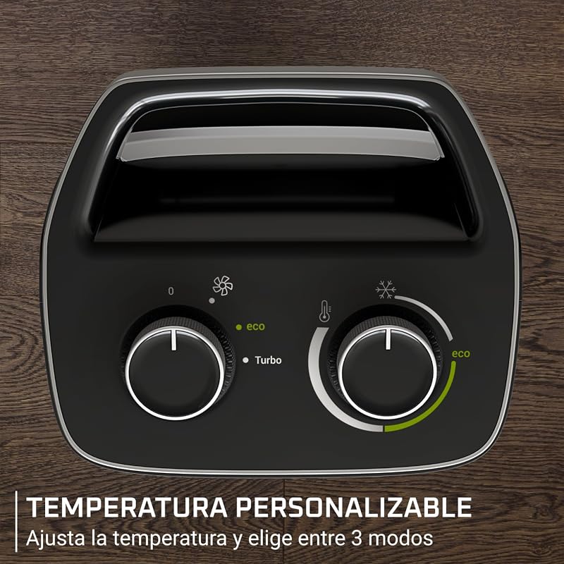 Conforto Intenso, Aquecedor, 2000 W de potência, baixo consumo, silencioso, Desligamento automático, 2 modos Eco/Turbo, Aquece até 35m, Superaquecimento e Proteção Anti-ponta, SO2350F0