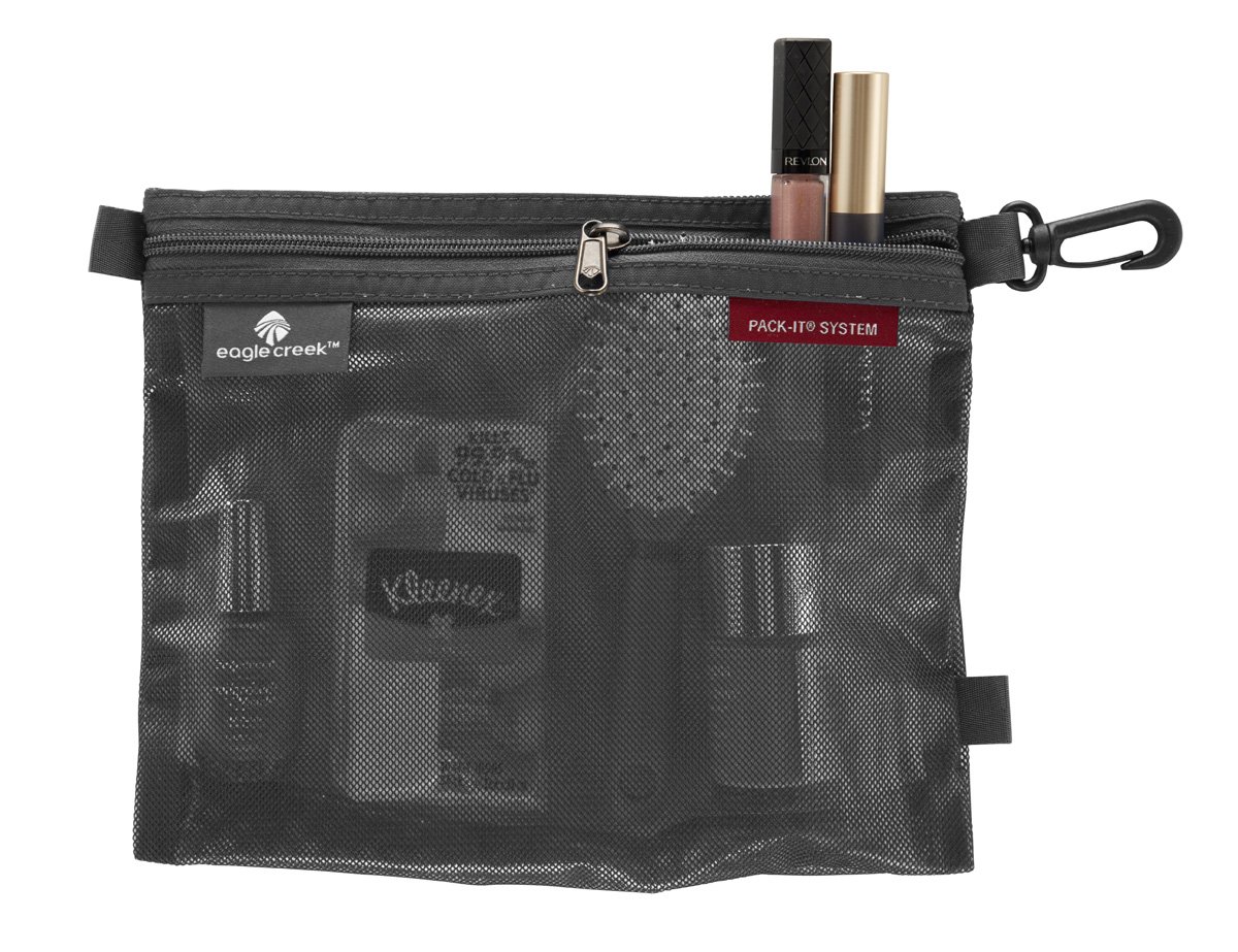 Eagle Creek Pack-It Original Suitcase Organizer Bags Set (3pcs) Made from Durable Water-Repellent Ripstop Fabric for Dry, Secure, Slim Packing, Black