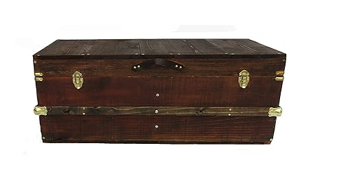 Amazon Com Rustic Coffee Table Trunk Wooden Storage Chest