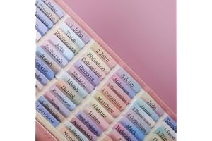 UPAFEXXI-Laminated Bible Tabs, Bible Tabs for Women and Men, Reposition Large Print Stickers, Easy to Read and Apply, 80Chapters Labels for Easy Navigation(Nebulae Rainbow)