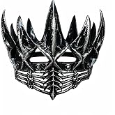 KIPETTO Halloween Crow Crown Gothic Crown Headpiece Evil Queen Crowns Witch Costume Hair Accessories for Halloween Party Theme Costumes, Silver