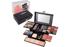 COLIUSA 58 colors Professional Makeup Kit for Women, All In One Full Makeup Gift Set for Women Girls Beginner with Eye Shadow Blush, Lipstick, Compact Powder, Mascara, Eyeliner, Lip Liner, Eyebrow Pencil,