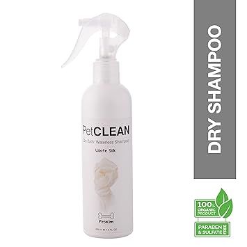 PETACOM Petaclean Waterless Shampoo, White Silk, 225ml