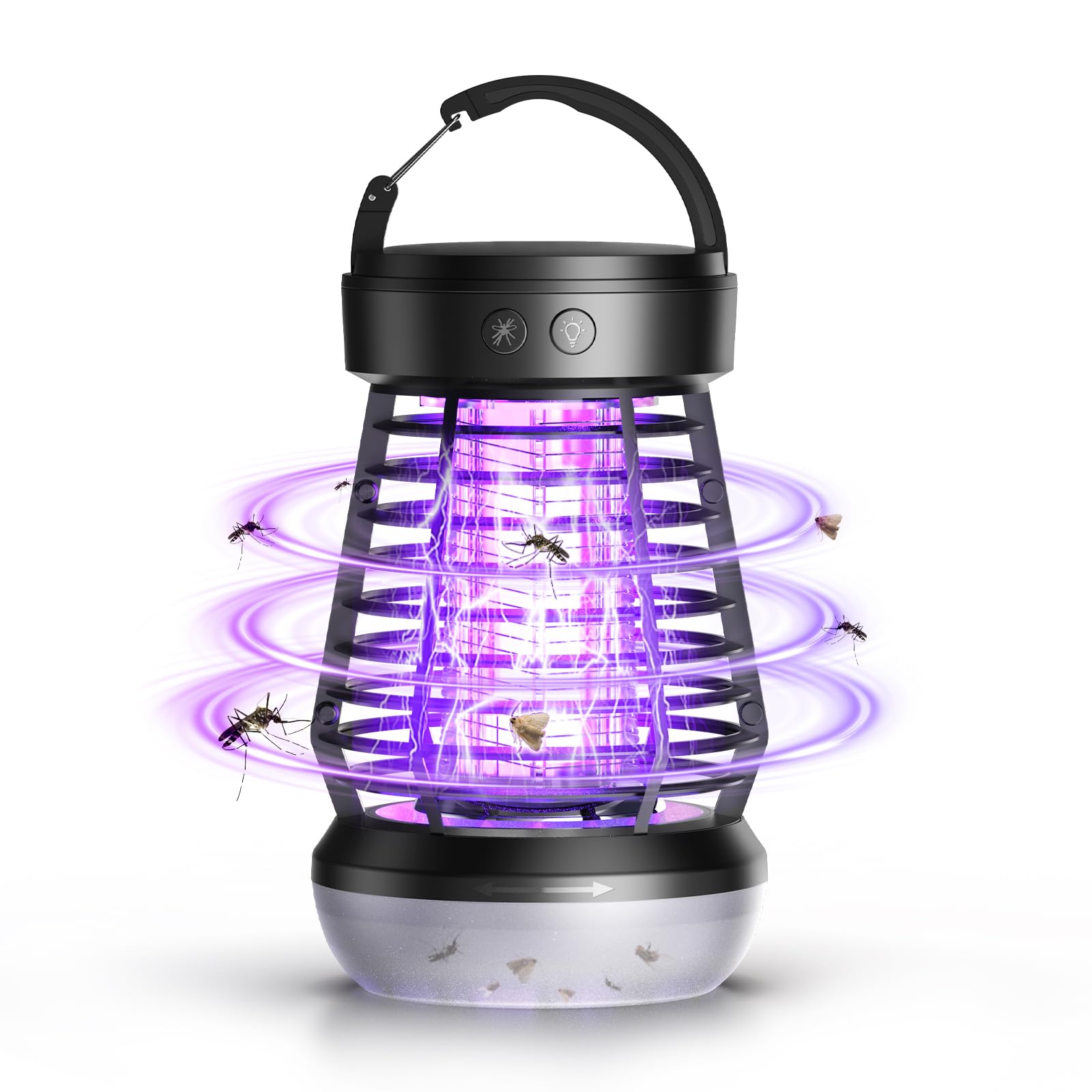 Photo 1 of Upgraded Electric Fly Zapper,3 in 1 Bug Zapper Outdoor & Indoor, Electric Mosquito Killer Lamp with 2000V Grid & On/Off Switch, Mosquito Traps for Kitchen, Patio, Backyard, and More (Black)