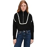 STAUD Women's Cropped Hampton Sweater