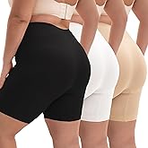 INNERSY Women's Plus Size Slip Shorts for Under Dresses Anti-Chafing Smooth Summer Shorts 3-Pack