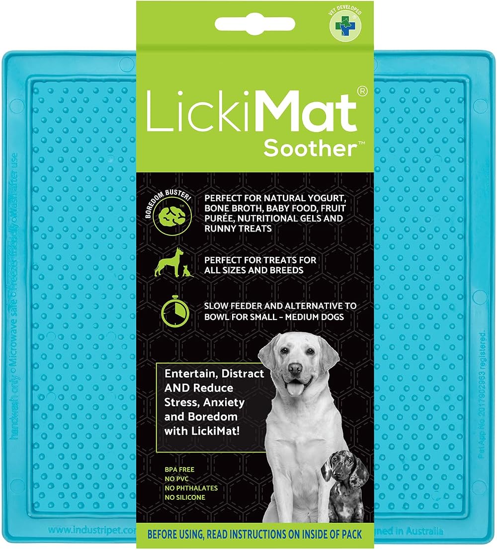 LICKIMAT Classic Soother Dog Licking Mat Turquoise Brand New