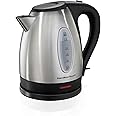 Hamilton Beach Electric Tea Kettle, Water Boiler & Heater, 1.7 L, Cordless, Auto-Shutoff and Boil-Dry Protection, Stainless S