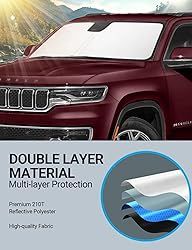 Proadsy 2024 Upgrade Front Windshield Sun Shade