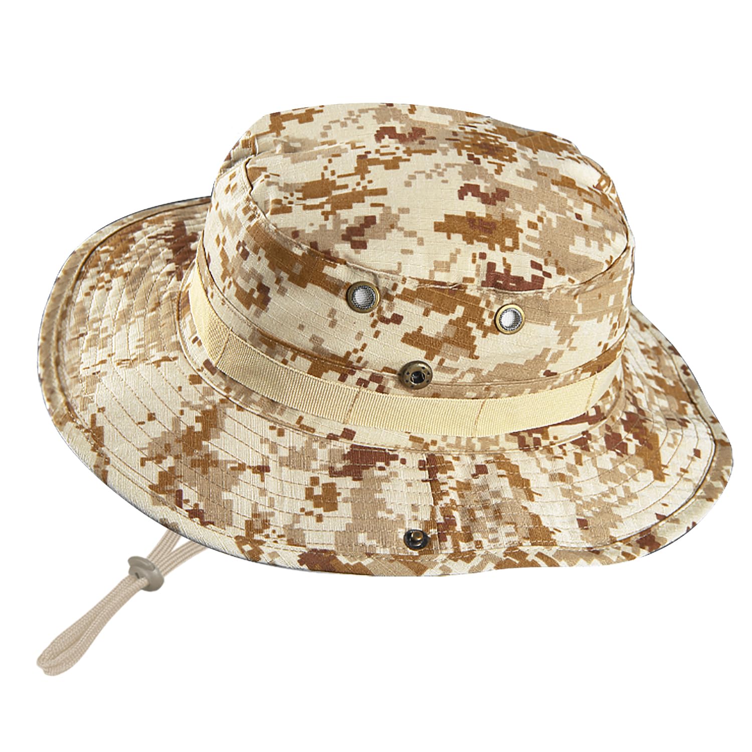 Ciyuhome Camo Boonie Hat for Men Women, Military UPF50+ Sun Cap Wide Brim Bucket Hats Jungle Hat for Fishing Hunting Safari Beach