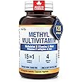 Herba Methylated Multivitamin with 500mg TMG & Methylated B Complex - 120 Capsules | 15 in 1 Formula | B Complex Vitamins for