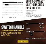 Rigged & Ready X5 Travel Fishing Combo - 2 Reels, 2 Rod Lengths view 3