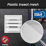 Repa Market White 6in Exhaust Hood Vent with Shutters Flange Mesh view 4
