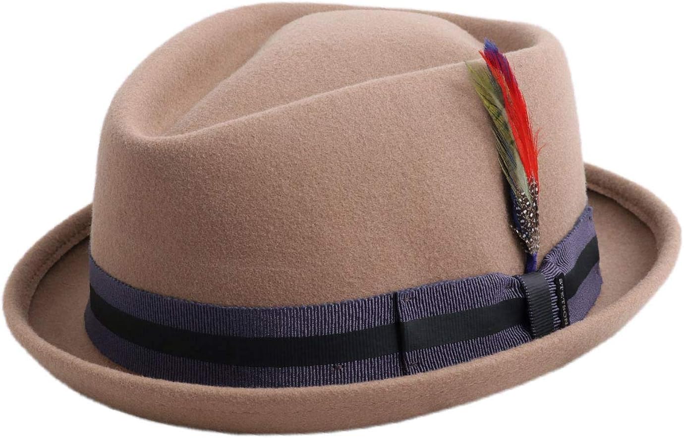 Stetson Kentaro Pork Pie Wollhut Filzhut Wollfilzhut PorkPieHut Damen/Herren mit Ripsband