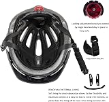 EXCLUSKY Kids Bike Helmet 50-57cm Adjustable 5-13 White Black Grid view 6