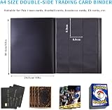 WAIZHIUA 9-Pocket Card Binder 540 Pockets PU Leather 30 Sheet Album view 3