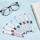 Friusate 9 Colored Fountain Pens Disposable EF Nib Multicolor Ink Set view 6