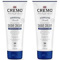 Cremo Barber Grade Cooling Shave Cream, Astonishingly Superior Ultra-Slick Shaving Cream Fights Nicks, Cuts And Razor Burn, 6