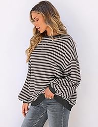 UEU Womens Oversized Sweatshirts Crew Neck Pullover