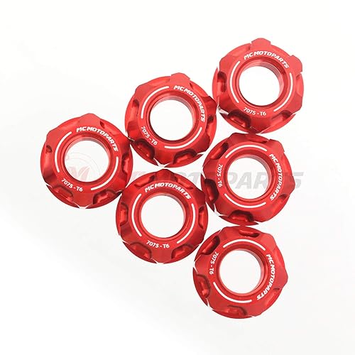 MC MOTOPARTS Racing Rear Sprocket Nuts Set Compatible with