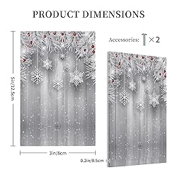 Christmas Snowflake Planks No Device Light Switch