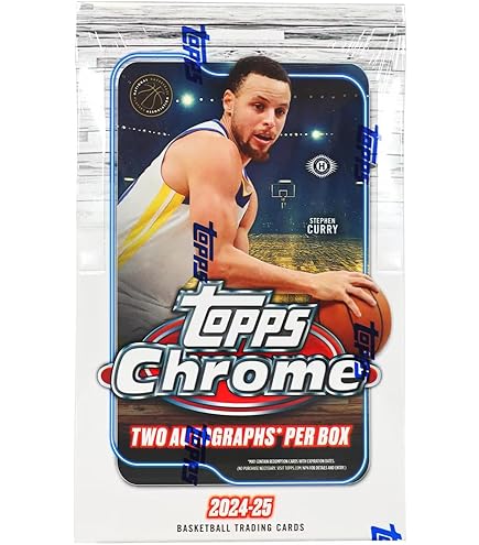 Amazon.com: 2024/25 Topps Chrome Basketball HOBBY box (12 pks/bx