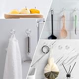 Navoys 12pk 40mm Suction Cup Hooks PVC Metal Window Glass Bath Kitchen Towel view 7