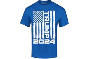 shop4ever® Trump Flag 2024 T-Shirt