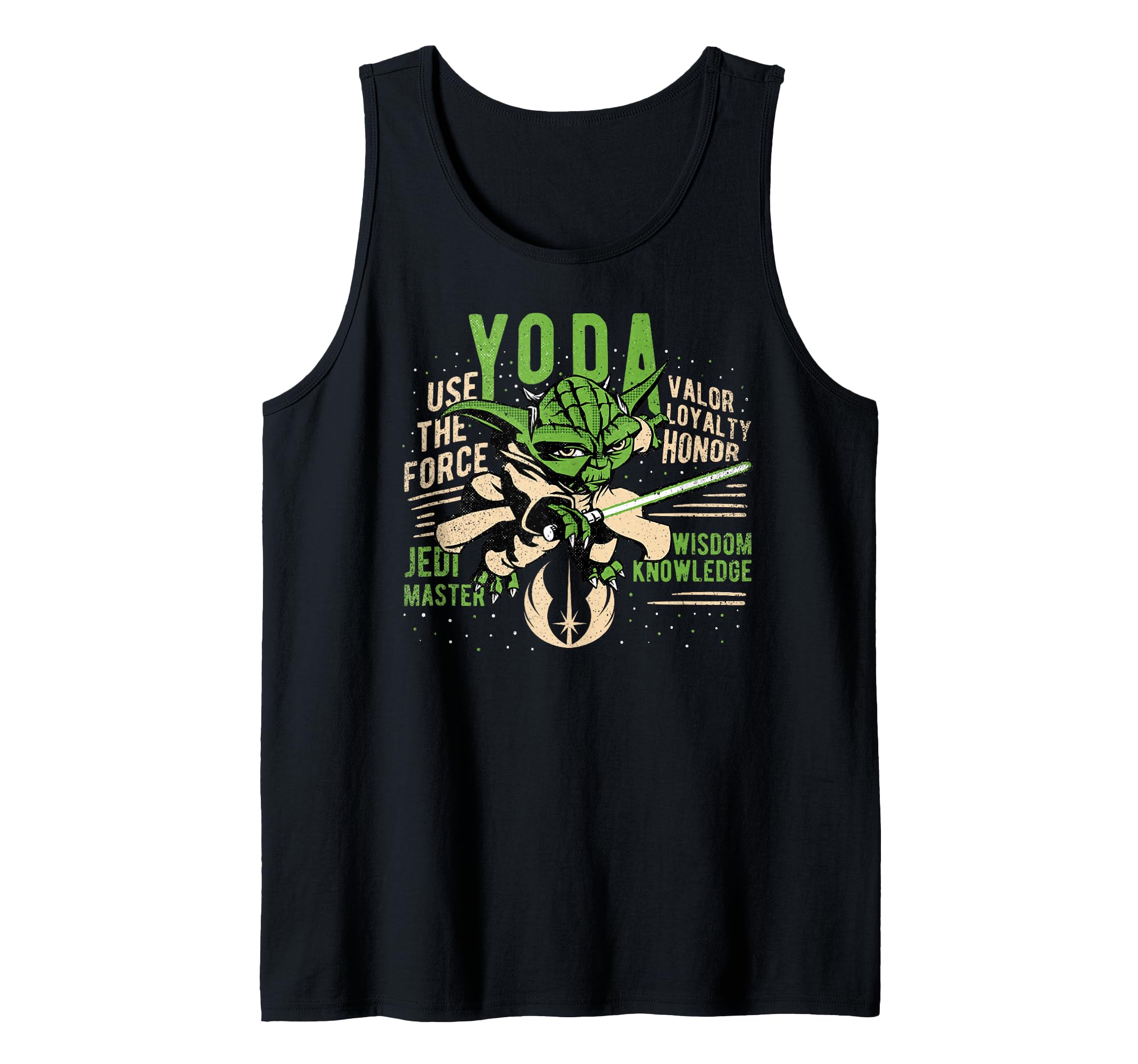 Star Wars Clone Wars Yoda Jedi Master Portrait Tank Top