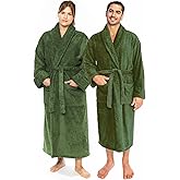 Classic Turkish Towels CTT Premium 100% Turkish Cotton Terry Cloth Bath Robe for Women & Men, Soft & Plush Long Unisex Robe