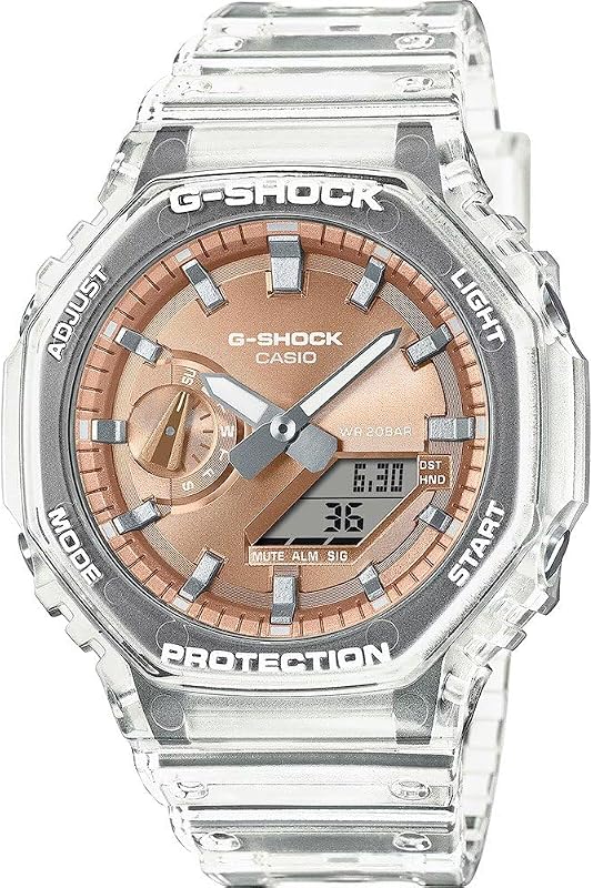 G-Shock - Reloj Blanco multifunción para Hombre, Moderno, cód. GA-2100BM-7A5ER