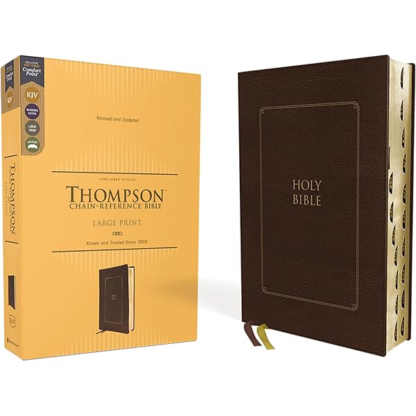 KJV, Thompson Chain-Reference Bible, Large Print, Bonded Leather