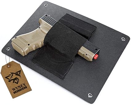 Amazon Com Wynex Pistol Holster Quick Access Handgun Holder Bedside Wall Mounted Tactical Gun Holster Under The Desk Pistol Fits Nearly Any Handgun Sports Outdoors
