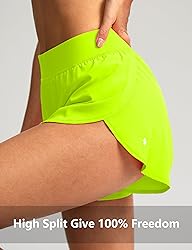 Soothfeel High Waisted Athletic Running Shorts for