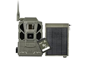TACTACAM Reveal X Gen 3.0 Cellular Trail Camera - Multi Carrier, HD Photos & Videos, Pre-Installed Antenna, Built-in GPS, Low-Glow IR Flash, Fast Trigger Speed + Reveal Solar Panel and 32GB SD Card
