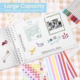 DazSpirit Photo Album Scrapbook Kit 80 Pages Holds 420 Photos with 12 Metallic view 3