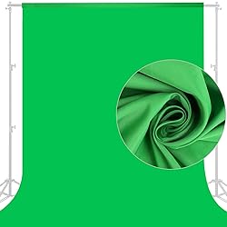 Aimosen 10 X 8 FT Green Screen Backdrop for