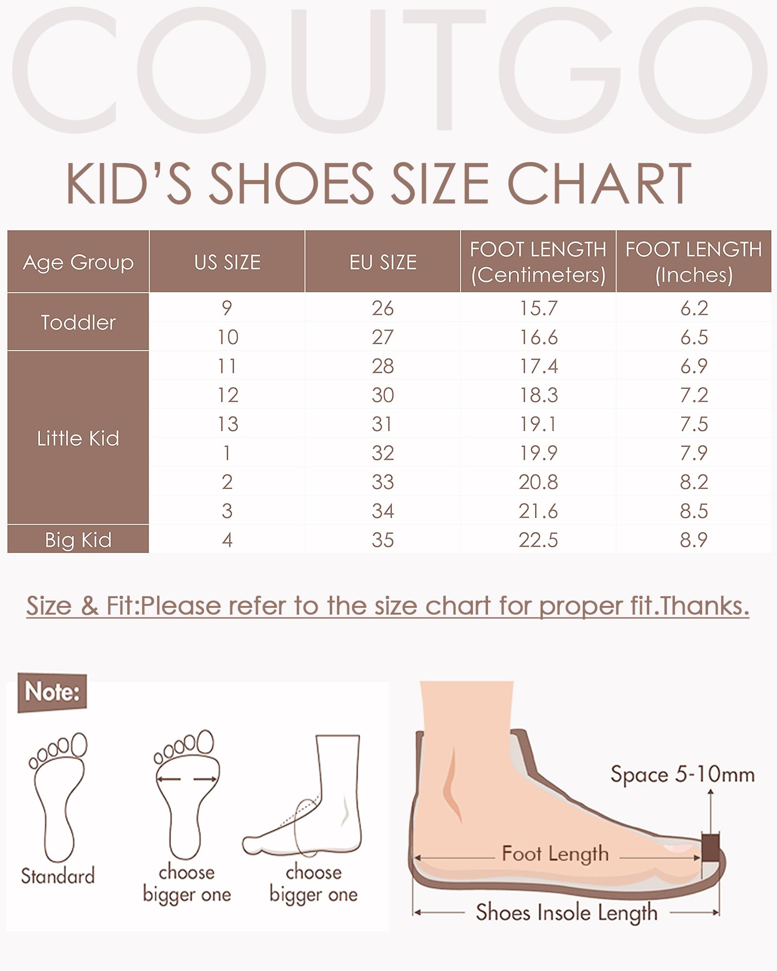 Coutgo Girls Mary Jane Dress Shoes Platform Loafers School Uniform Chunky Heel Closed Toe T-Strap Flats