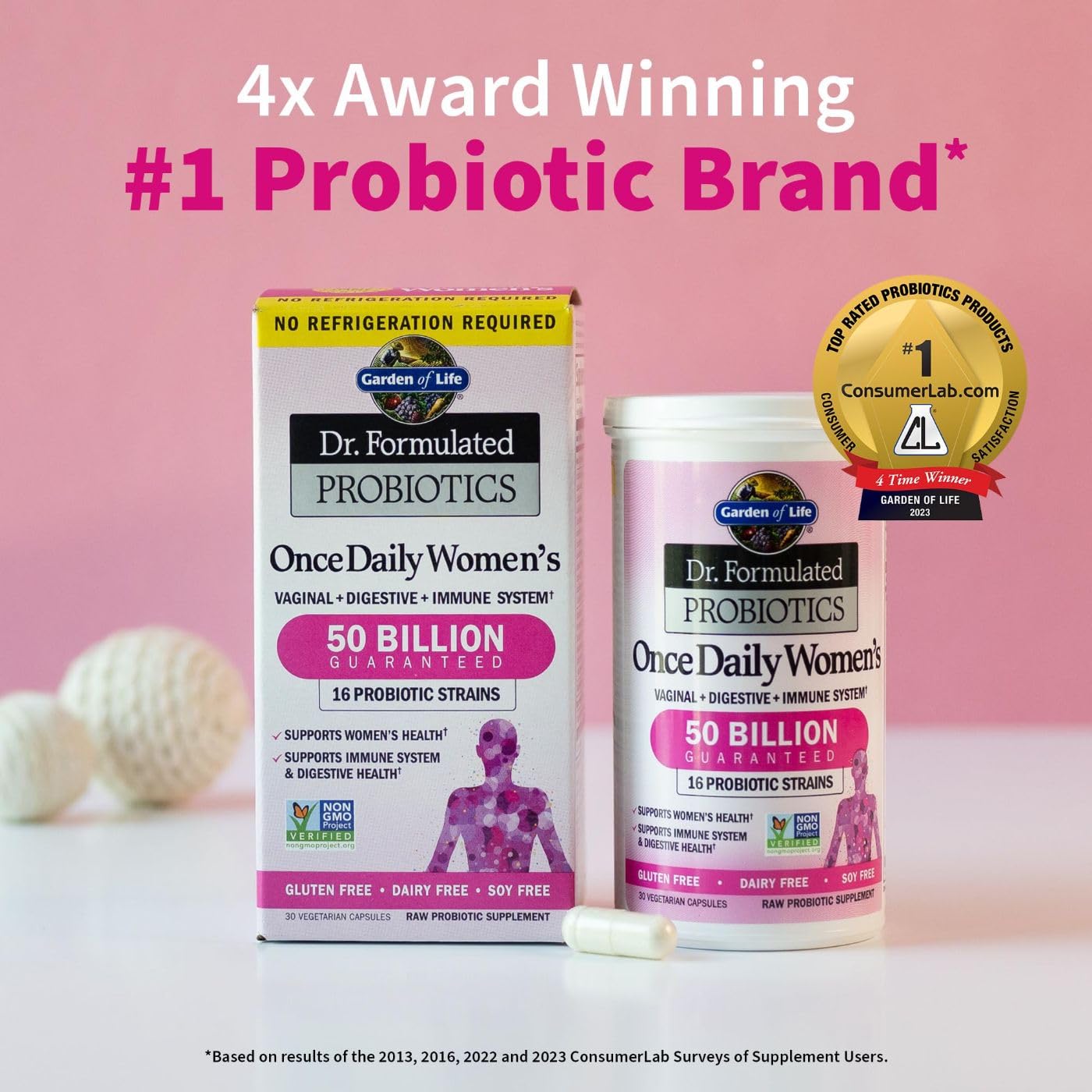 Life Extension Neuro-mag Magnesium L-threonate and Garden of Life Dr. Formulated Women's Probiotics Bundle