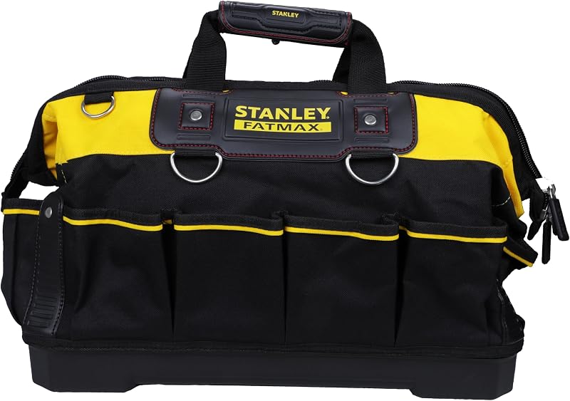 Stanley FatMax 18 Inch Technician Tool Bag Hard Waterproof Base Pockets