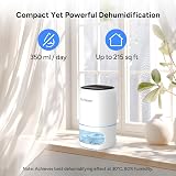 DR. PREPARE 1000ml Dehumidifier for Home Bedroom Ultra-Quiet Auto Off Timer view 2