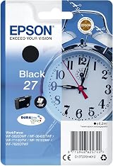 Epson 27 Black Alarm Clock Genuine DuraBrite Ultra Ink Cartridge Standard